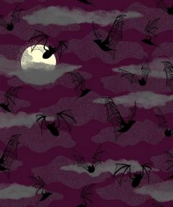 LBHM Final Sale - Natalie Dress In Purple Victorian Bats Print | Laura Byrnes & Hope Morrison Shop All In-Stock Items By Size