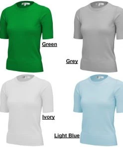 Mak Classic Short Sleeved Crew Sweater | Pinup Girl Under $60