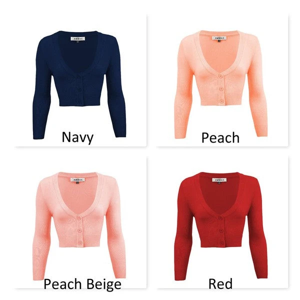 Mak Classic Pinup Button Up Cropped Cardigan | Pinup Girl Classics 6 Mak Classic Pinup Button Up Cropped Cardigan | Pinup Girl Classics