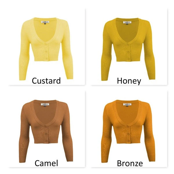 Mak Classic Pinup Button Up Cropped Cardigan | Pinup Girl Classics 8 Mak Classic Pinup Button Up Cropped Cardigan | Pinup Girl Classics