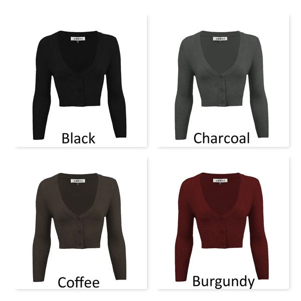 Mak Classic Pinup Button Up Cropped Cardigan | Pinup Girl Classics 3 Mak Classic Pinup Button Up Cropped Cardigan | Pinup Girl Classics