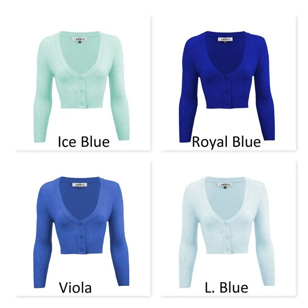 Mak Classic Pinup Button Up Cropped Cardigan | Pinup Girl Classics 5 Mak Classic Pinup Button Up Cropped Cardigan | Pinup Girl Classics