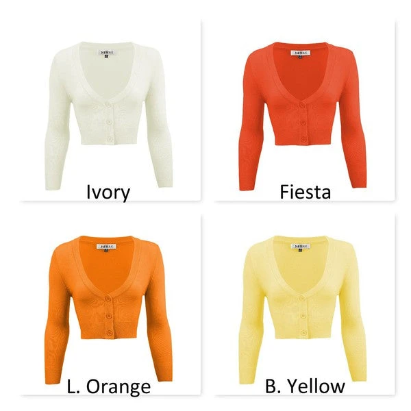 Mak Classic Pinup Button Up Cropped Cardigan | Pinup Girl Classics 7 Mak Classic Pinup Button Up Cropped Cardigan | Pinup Girl Classics