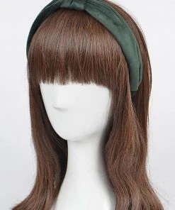 Bag Boutique What's New, Pussycat? Green Velvet Knotted Headband