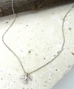 Wall To Wall Come Fly With Me Necklace In Silver What's New, Pussycat?