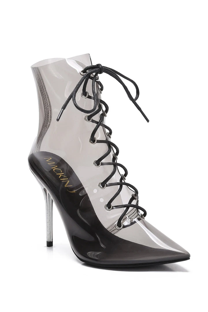 Pinup Girl Clothing Final Sale - The Clear Choice Boot In Black 3 Pinup Girl Clothing Final Sale - The Clear Choice Boot In Black