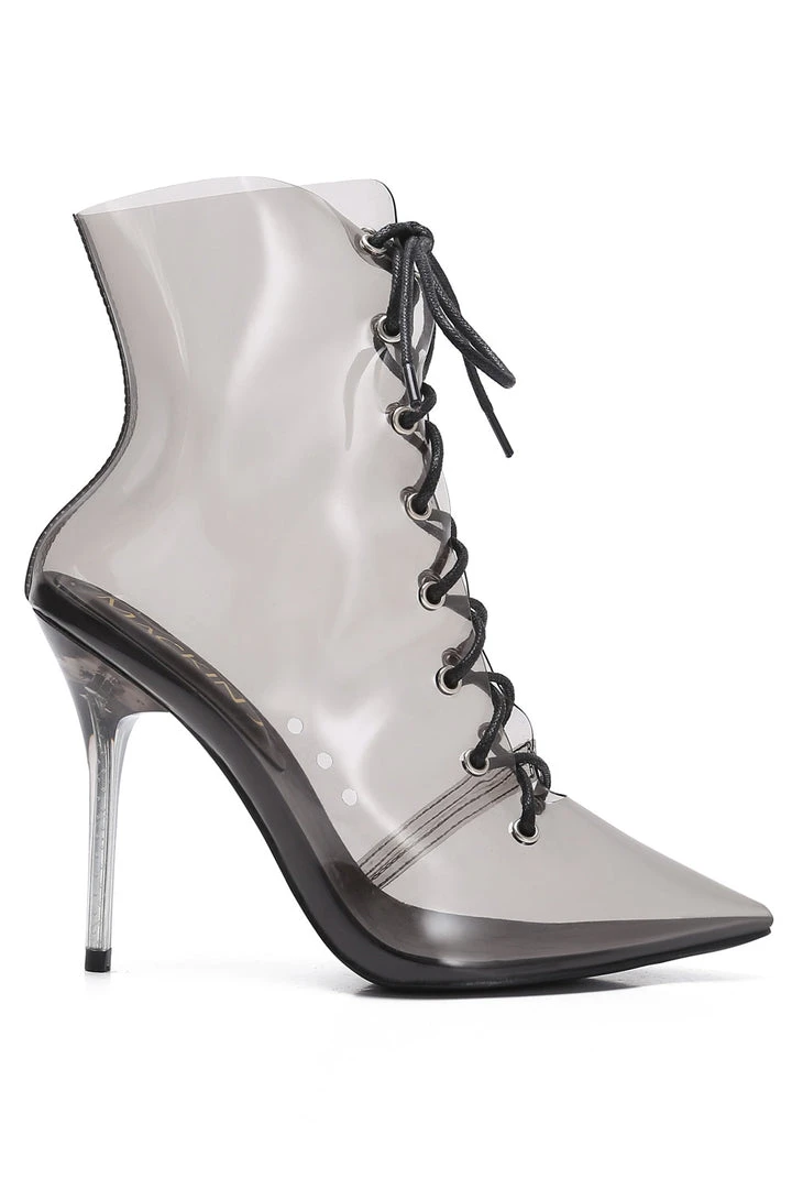 Pinup Girl Clothing Final Sale - The Clear Choice Boot In Black 4 Pinup Girl Clothing Final Sale - The Clear Choice Boot In Black