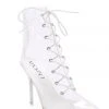 Pinup Girl Clothing Final Sale - The Clear Choice Boot In White 2 Pinup Girl Clothing Final Sale - The Clear Choice Boot In White