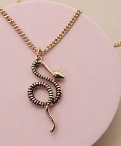 Wall To Wall What's New, Pussycat? Quite The Charmer Snake Necklace