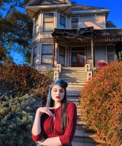 Malia Top In Merlot ITY | Laura Byrnes Design What's New, Pussycat?