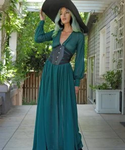 Laura Byrnes Design Marquise Faux Leather & Elastic Corset Cinch Belt