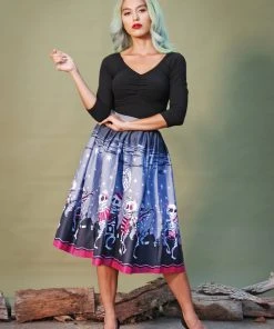 Final Sale - The Kayla 3/4 Sleeve Top In Black Stretch Cotton Knit | Deadly Dames