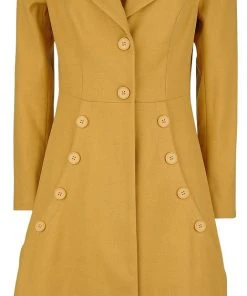 Final Sale - Nicole Coat In Mustard | Voodoo Vixen Shop All In-Stock Items By Size