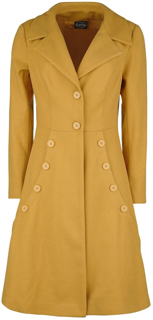 Final Sale - Nicole Coat In Mustard | Voodoo Vixen Shop All In-Stock Items By Size 3 Final Sale - Nicole Coat In Mustard | Voodoo Vixen Shop All In-Stock Items By Size