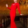 Traci Lords For Couture For Every Body Final Sale - Supreme Maxi Dress In Red With Removable Shrug | Traci Lords Shop All In-Stock Items By Size 2 Traci Lords For Couture For Every Body Final Sale - Supreme Maxi Dress In Red With Removable Shrug | Traci Lords Shop All In-Stock Items By Size
