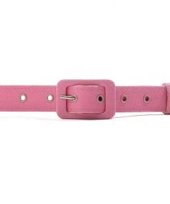 Shop All In-Stock Items By Size Coming Soon - 1 Inch Grommet Belt In Baby Pink Sateen | Pinup Girl Clothing