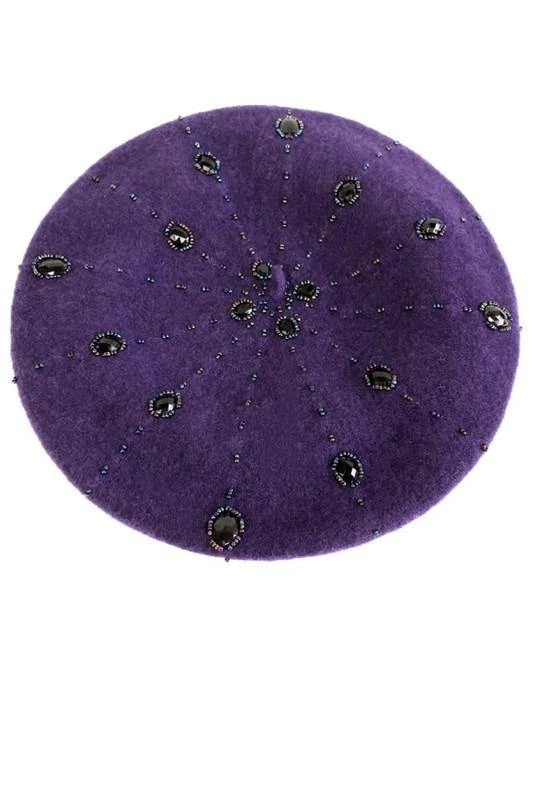 Too Too Hat Paint Me Like One Of Your French Girls Wool Beret In Plum 3 Too Too Hat Paint Me Like One Of Your French Girls Wool Beret In Plum