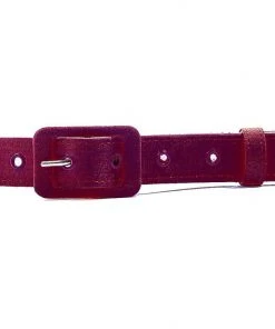 1 Inch Grommet Belt In Burgundy Gabardine | Pinup Girl Clothing What's New, Pussycat?