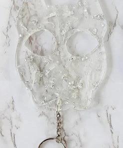 Koasted Silver Flake Amorè Resin Keychain What's New, Pussycat?