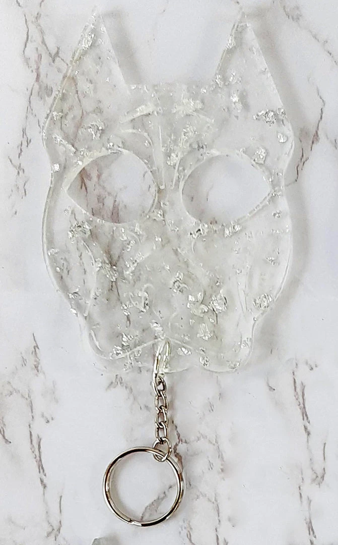 Koasted Silver Flake Amorè Resin Keychain What's New, Pussycat? 3 Koasted Silver Flake Amorè Resin Keychain What's New, Pussycat?