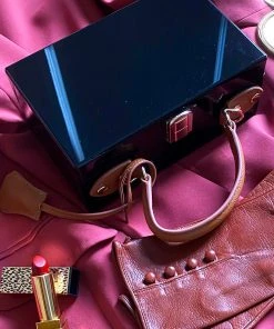 Sea Lily Eleanor Black Box Bag