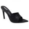 DayDay - Fashiongo What's New, Pussycat? Witch Please Pointed Sole Mules In Black Faux Leather
