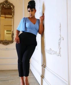 What's New, Pussycat? LB Cropped Trousers In Black Twill | Laura Byrnes Design