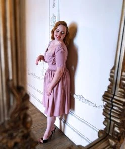 What's New, Pussycat? Paige Swing Dress In Rosewood Crepe | Pinup Couture 15 What's New, Pussycat? Paige Swing Dress In Rosewood Crepe | Pinup Couture
