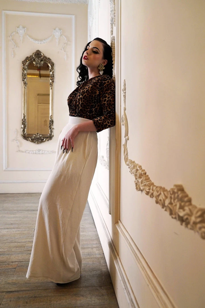 Malia Top In Leopard Jersey | Laura Byrnes Design What's New, Pussycat? 13 Malia Top In Leopard Jersey | Laura Byrnes Design What's New, Pussycat?