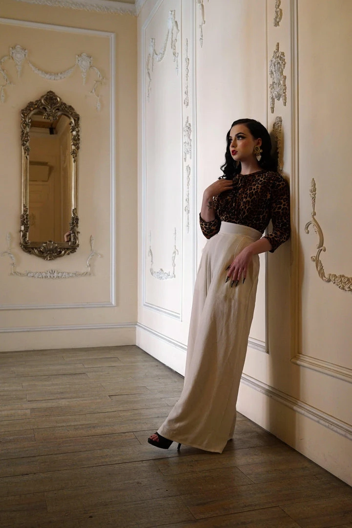 Malia Top In Leopard Jersey | Laura Byrnes Design What's New, Pussycat? 12 Malia Top In Leopard Jersey | Laura Byrnes Design What's New, Pussycat?