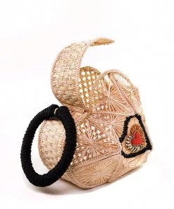 Hand Made Sagrado Corazon Raffia Purse In Natural | Evelyn Ariza What's New, Pussycat?