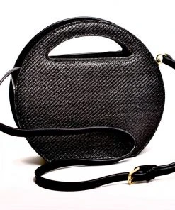 Joia Shop All In-Stock Items By Size Tiki Oasis Wicker Handbag In Black