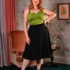 Pinup Couture Shop All In-Stock Items By Size Final Sale - Trixie Top In Olive | Laura Byrnes
