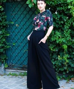 Shop All In-Stock Items By Size Dietrich Pants In Black With 28" Inseam | Laura Byrnes Design