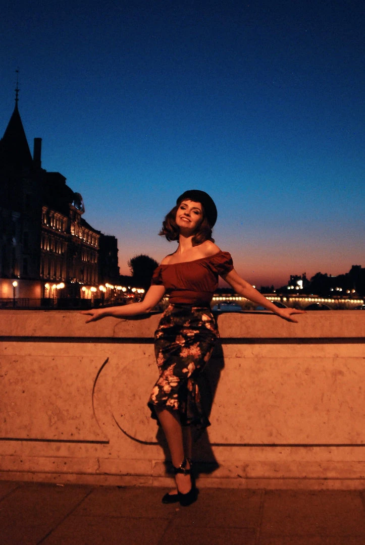 Yvonne Skirt In Dark Bella Roses Satin | Laura Byrnes Design What's New, Pussycat? 11 Yvonne Skirt In Dark Bella Roses Satin | Laura Byrnes Design What's New, Pussycat?