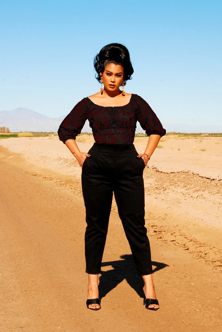 LBHM Shop All In-Stock Items By Size Final Sale - Marie-Thérèse Top In Red And Black Capri Floral ITY | Laura Byrnes & Hope Johnstun 3 LBHM Shop All In-Stock Items By Size Final Sale - Marie-Thérèse Top In Red And Black Capri Floral ITY | Laura Byrnes & Hope Johnstun