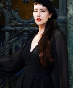 Pinupgirlclothing.com Kara Swing Dress In Black Crepe And Chiffon Sleeves | Laura Byrnes Design What's New, Pussycat? 31 Pinupgirlclothing.com Kara Swing Dress In Black Crepe And Chiffon Sleeves | Laura Byrnes Design What's New, Pussycat?