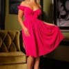 Natalie Dress In Fuchsia Pink Crepe | Pinup Couture What's New, Pussycat?