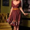 Paige Swing Dress In Hanging Lamps Print By Anna Haddock | Pinup Couture