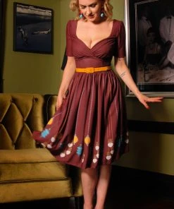 Pinup Couture OYS - Paige Swing Dress In Hanging Lamps Print By Anna Haddock | L84