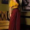 Viva Blouse In Mustard Crepe | Laura Byrnes Design 2 Viva Blouse In Mustard Crepe | Laura Byrnes Design