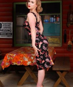 LBHM Varla Wiggle Dress In Tie Me Up Fetish Print | Laura Byrnes & Hope Johnstun 12 LBHM Varla Wiggle Dress In Tie Me Up Fetish Print | Laura Byrnes & Hope Johnstun