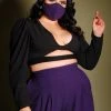 Pinup Girl Clothing What's New, Pussycat? Social Distancing Fabric Face Mask 4 Pack - Style #8 - Purple