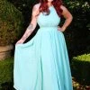 Laura Byrnes Design Final Sale - Maybelle Vintage 70's Maxi Dress In Solid Mint | Laura Byrnes Shop All In-Stock Items By Size