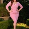 Monica Wiggle Dress In Mauve | Laura Byrnes Design 1 Monica Wiggle Dress In Mauve | Laura Byrnes Design