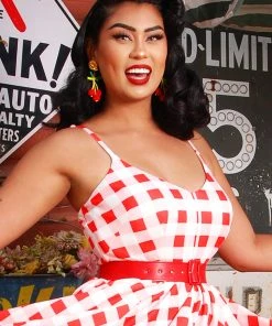 Hand Made Cherry Raffia & Beaded Dangle Earrings | Evelyn Ariza Shop All In-Stock Items By Size