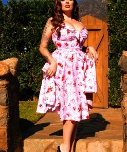 LBHM Linda Dress In Spring Persephone Crepe | Laura Byrnes & Hope Johnstun