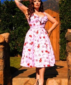 LBHM Linda Dress In Spring Persephone Crepe | Laura Byrnes & Hope Johnstun