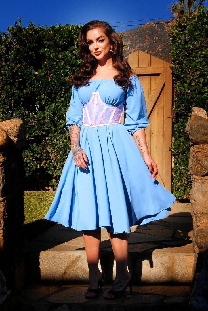 Daisy Corsets What's New, Pussycat? Maeve Under Bust Corset In Light Pink Lace 7 Daisy Corsets What's New, Pussycat? Maeve Under Bust Corset In Light Pink Lace