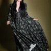 LBHM Clarice Coat Dress In Black Ground Garden Of Eden Crepe | Laura Byrnes & Hope Johnstun What's New, Pussycat?